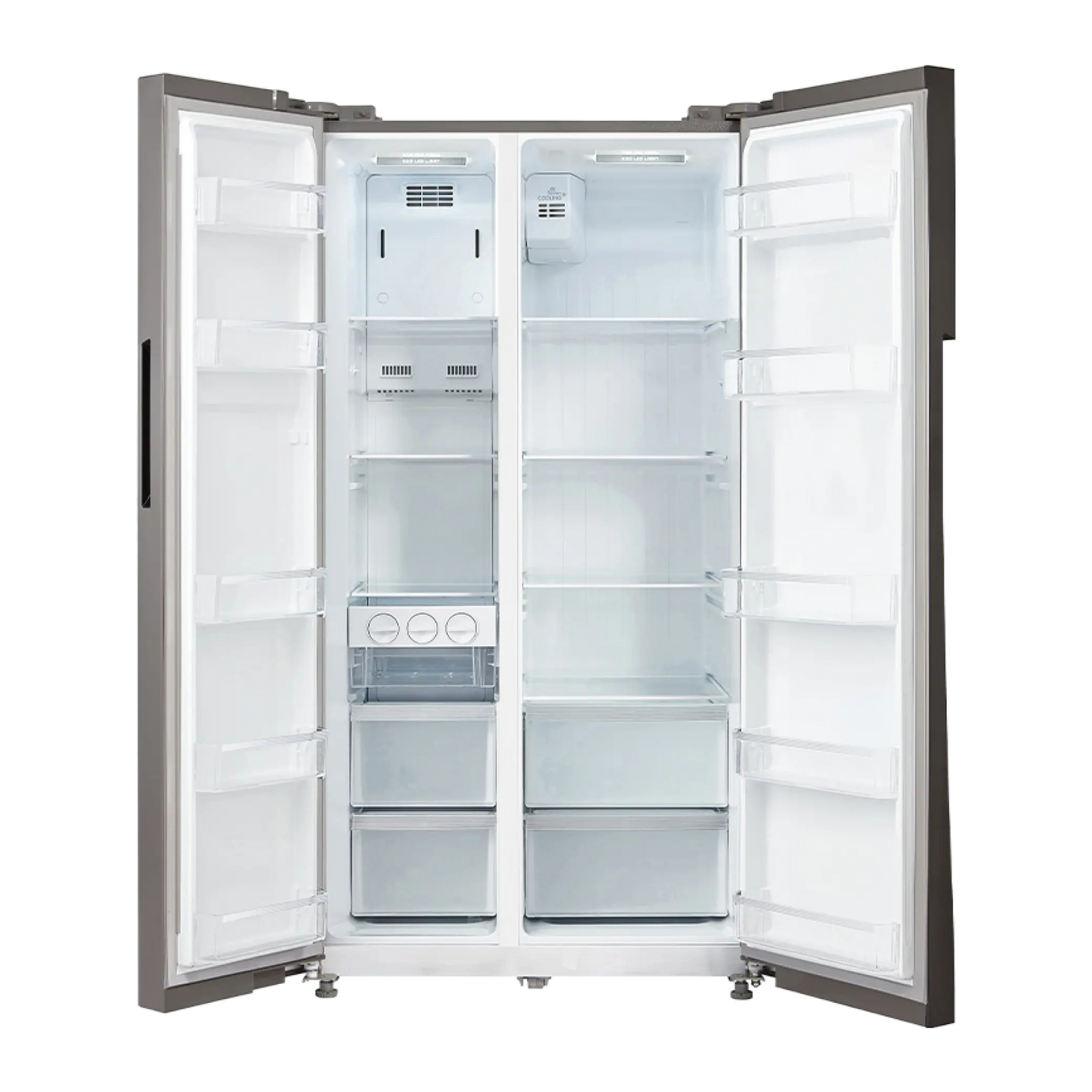 Midea 510L Crystal Silver Color Side by Side Refrigerator MDRS710FGU50 D
