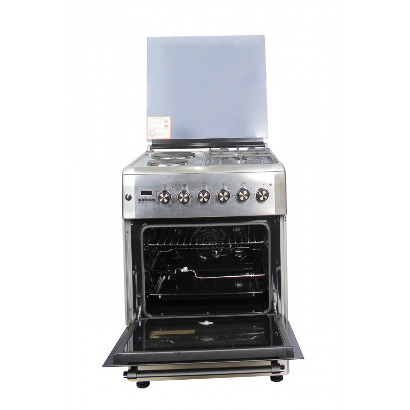 BlueFlame 60x60cm 2 Gas 2 Electric Diamond Cooker with Electric Oven D6022ERF