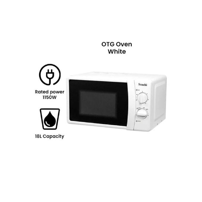 Saachi 18 Litres Microwave Oven NL-MO-6108 - White(1 YR WRTY)