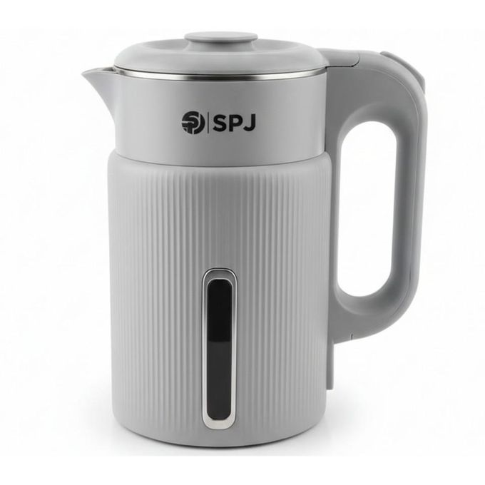 SPJ 1.8L Premium Stainless Steel Electric Kettle With Efficient Rapid-Boil Design - Grey