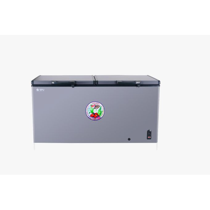 SPJ 660 Litres Hard Top Double Door Deep Freezer – Silver (5YRS WRNTY)