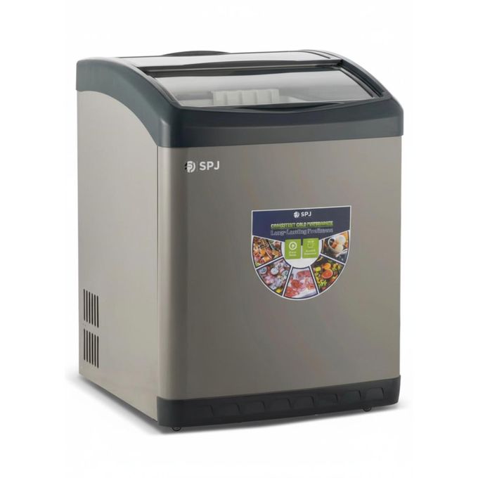 SPJ Premium 215L Ice Cream & Deep Freezer - Showcase Model - Grey