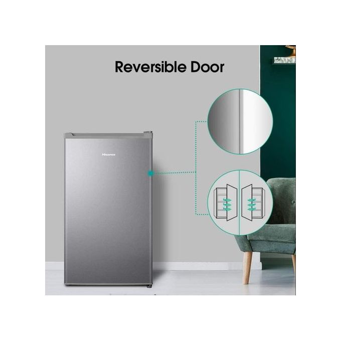 Hisense 120 Liters Single Door Refrigerator- Silver 3 Years Warranty