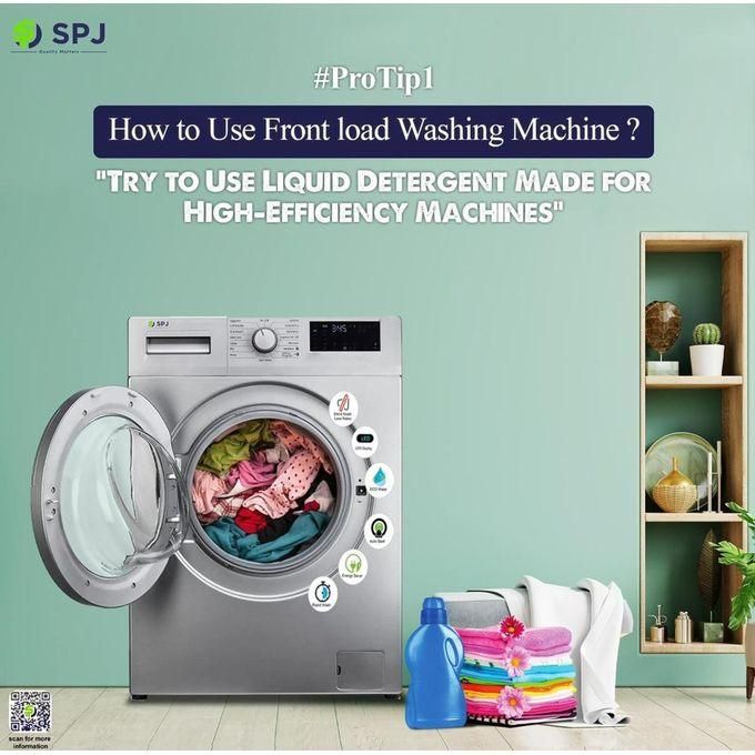 SPJ 12Kg Front Load Fully Automatic Washing Machine -Grey