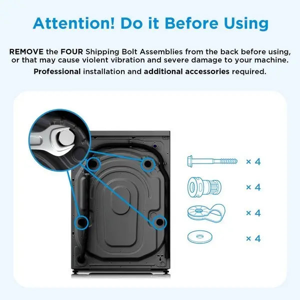 Midea 10 Kg Front Loader Washing Machine MF200W100WB/T