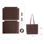 Cowhide All Match Handbag Women Handmade Diy Material Bag