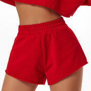 Knit Sporty Street Style Baggy Shorts