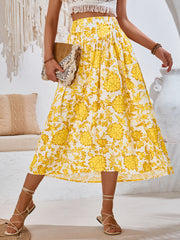 Print Casual Waist Tight Fresh Air Skirt
