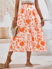 Print Casual Waist Tight Fresh Air Skirt