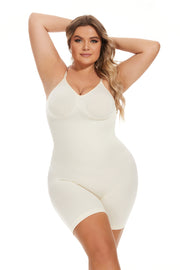 Simple Waist Fitted Belly Contracting And Hip Lifting Exposed Back Beauty Back Boxer Jumpsuit