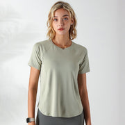 Quick-drying Mesh Stitching Workout Clothes Top For Women