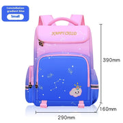 Children's Schoolbag Starry Sky Gradient Spine Protection Burden Alleviation Backpack