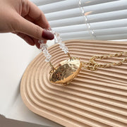 Egg Shell Dinner Party One-shoulder Crossbody Chain Women's Bag