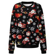 European and American style women's printed elk Christmas sweater