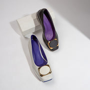 Platform Platform Women Shoes Shallow Mouth Casual Square Buckle