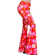 Hip Retro Printed Bootleg Pants Casual Pants