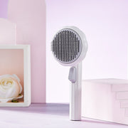 New Pet Cat Brush Hand-held Steel Wire Self-cleaning Comb Looper For Hair Removal