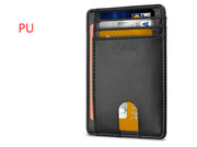 Card Holder Leather Foreign Trade Men RFID Anti-theft Swiping European And American Card Holder Male Amazon Hot Products Card Holder