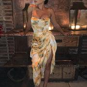 Women's Summer Sexy Sling Dress Long Skirt