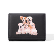 Cute Ladies Card Holder Fashion Cross Pattern Three Fold