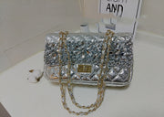 Diamond Bag With Diamond Rhinestones Clutch Shoulder Crossbody