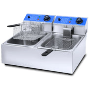 ADH Double Deep Fryer – 12 Litres