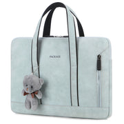Waterproof PU Leather Briefcase Laptop Bag For Women Business Handbag 13.3 14 15.6 Inch For Macbook Pro 13 15 Case Notebook Bag