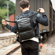Leather backpack