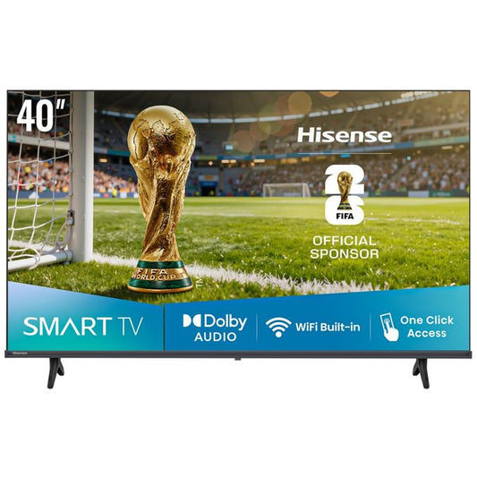 Hisense 40 Inch Smart Full HD VIDAA Free-to-air Receiver - Black (3YRS WRNTY)