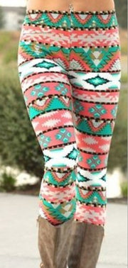 Fashion Women's Leggings Pants Print High Waist Leggings Happy Christmas Party Long Pants 18 Color Ladies Xmas Trousers
