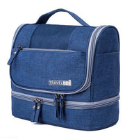 New cationic waterproof large capacity cosmetics dry and wet wash bag two-layer cosmetic bag