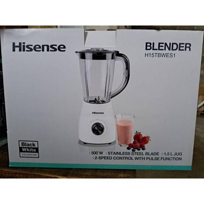 Hisense 1.5 Liters Blender 500W H15TBWES1A 2 jar blender 1 Year Warranty