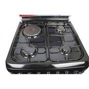BlueFlame 60X60cm 3 Gas 1 Electric Cooker with Electric Oven S6031EFRP-L