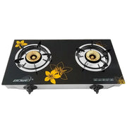 ADH Glass Double Burner Gas Stove