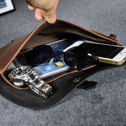 Men's retro leather men's clutch