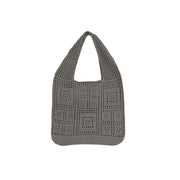 All-matching Solid Color Knitted Shoulder Bag