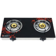 ADH Glass Double Burner Gas Stove
