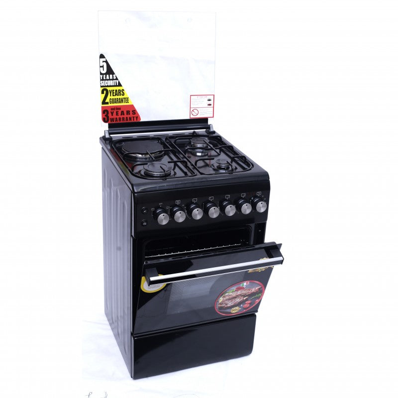 BlueFlame 50x60cm 3 Gas 1 Electric Cooker with Electric Oven NL6031E