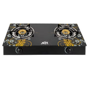 ADH Glass Double Burner Gas Stove
