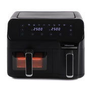 Hisense 8.6 Liters Air Fryer -Dual Basket Black 1Yr Wrnty