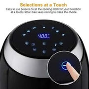 Hoffmans 7.7L Digital Electric Air Fryer Healthy Fried Food Oil Free – Black