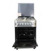 Blueflame 60 X 60cm 2 Gas and 2 Electric Hot Plate S6022ER-P With Electric Oven ( Made in Turkey ) ? Silver (3YR WRNTY)