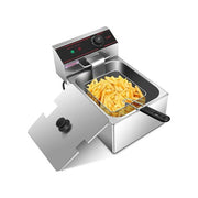 Pixel 6 Liters Commercial Deep Fryer Stainless Steel - Silver(1 YR WRTY)