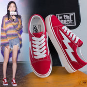 Flat bottom hook sports lightning cloth shoes