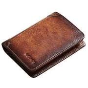 Men's wallet multifunctional leather short wallet