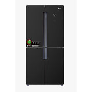 SPJ 559L 4 Door Elegant Glass Finish Refrigerator - Black