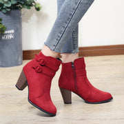 Martin boots female autumn and winter new thick with large size women's shoes Europe and the short tube women's boots students warm snow boots women