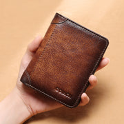 Men's wallet multifunctional leather short wallet