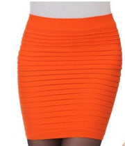 In summer thin hip skirt.