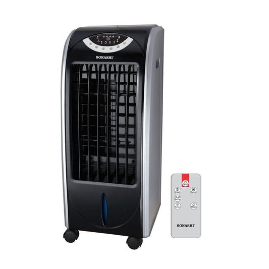 Sonashi 6L Air Cooler 2 Ice Boxes, 6 Litre Water Tank,Three Wind Speeds With Remote - SAC-202